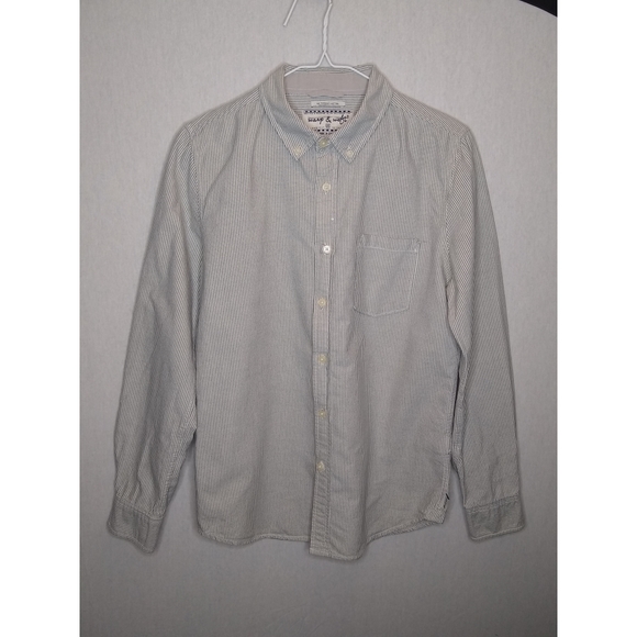 Striped Gray Oxford-collar Shirt - Picture 4 of 4